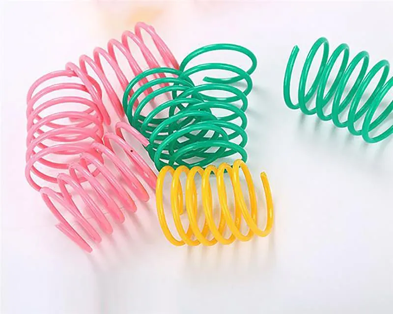 10 pieces Cute Cat Spring Toys