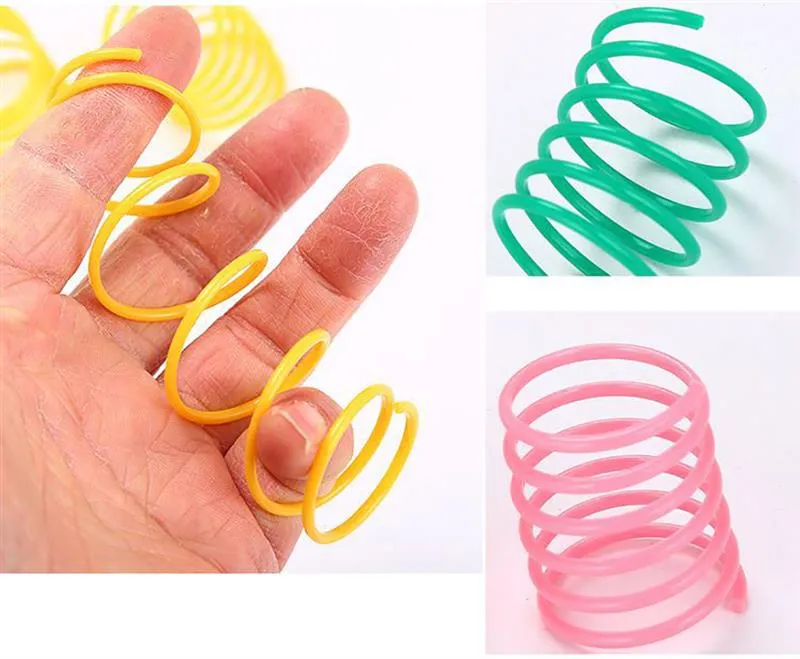 10 pieces Cute Cat Spring Toys