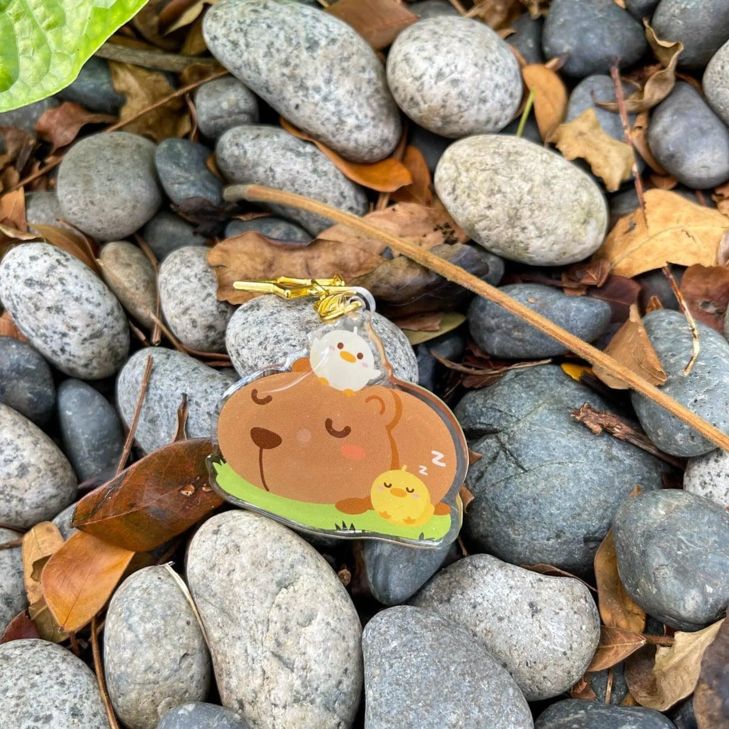 Acrylic Keychain - Capybara Napping