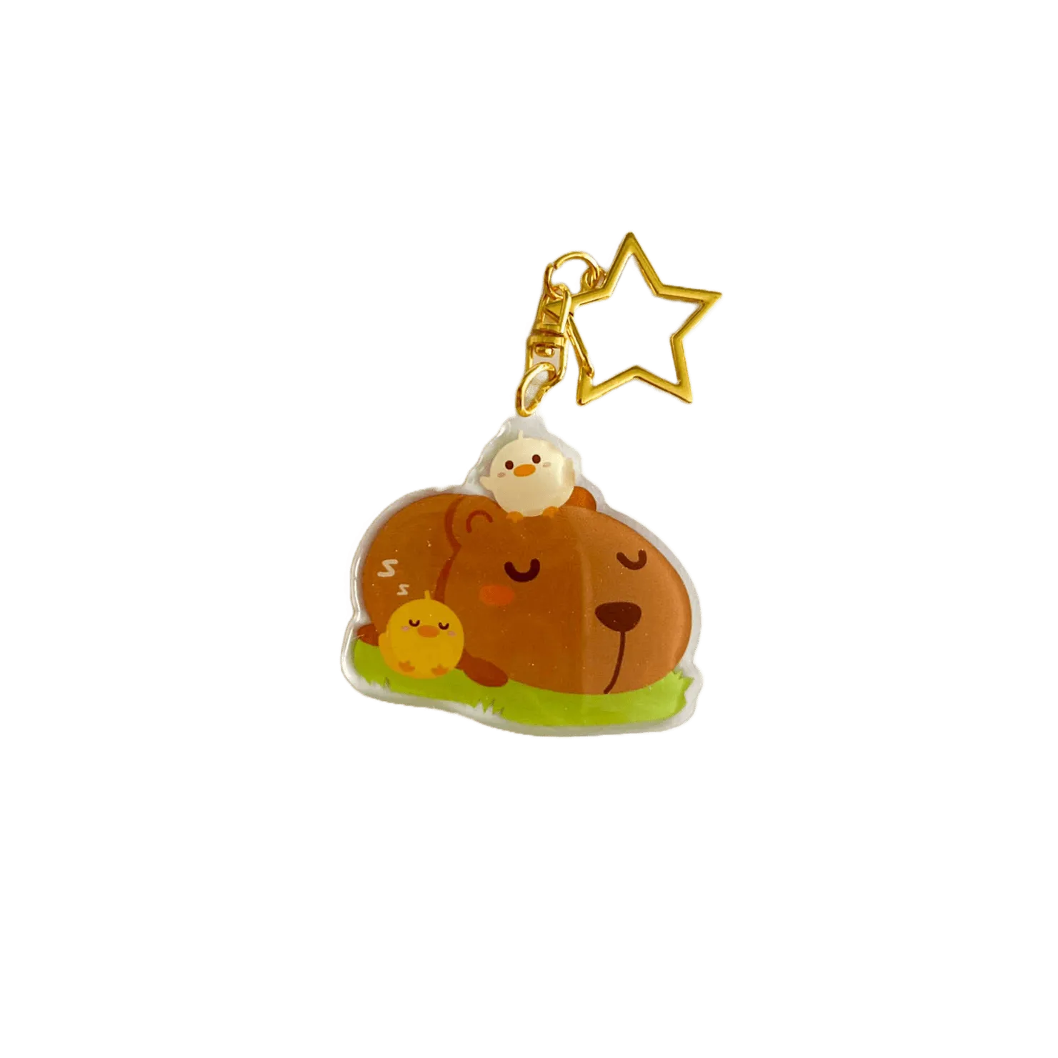 Acrylic Keychain - Capybara Napping