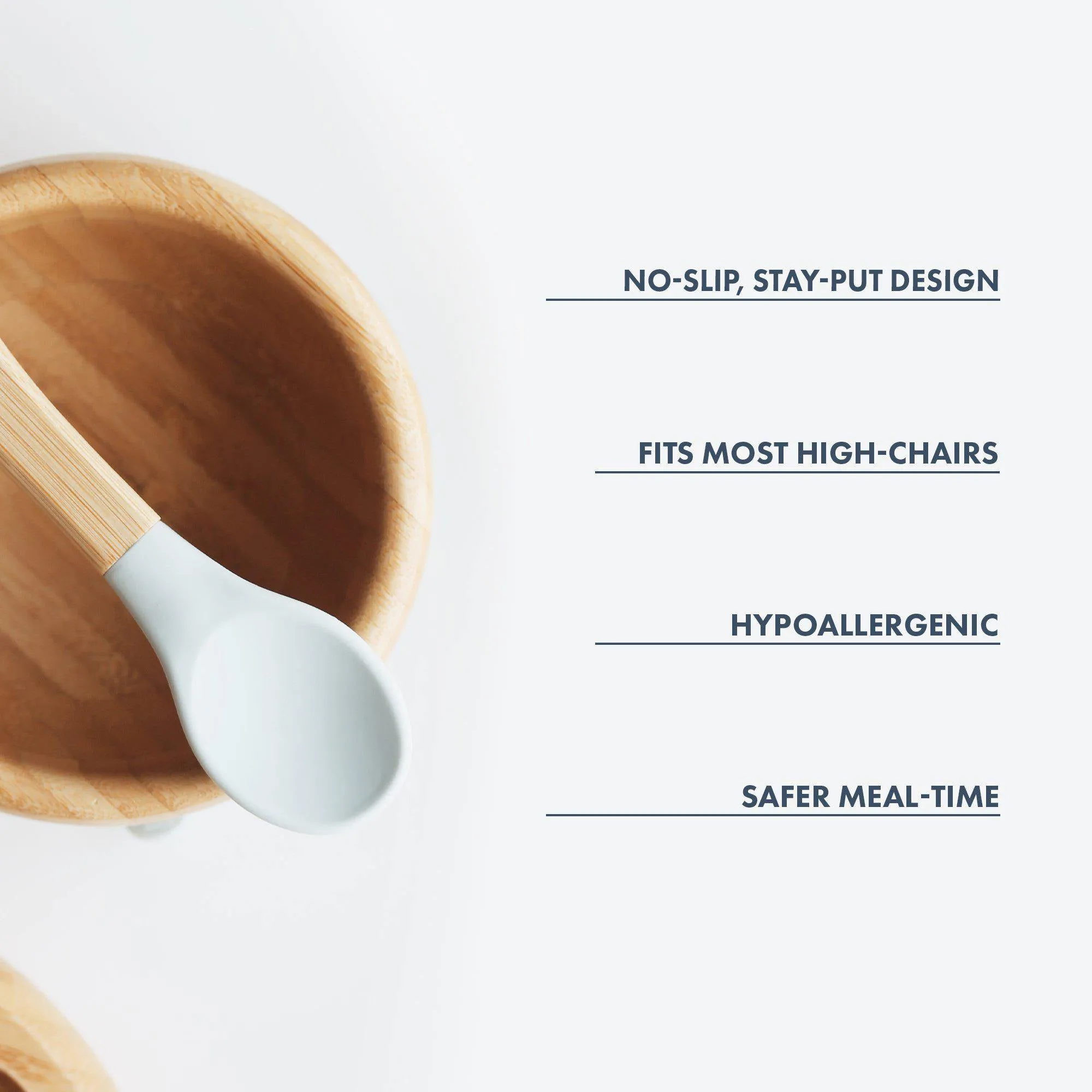 Avanchy Bamboo Suction Baby Bowl   Spoon - Orange