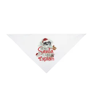 Bandana, Dear Santa I can Explain, Christmas Pet Bandana