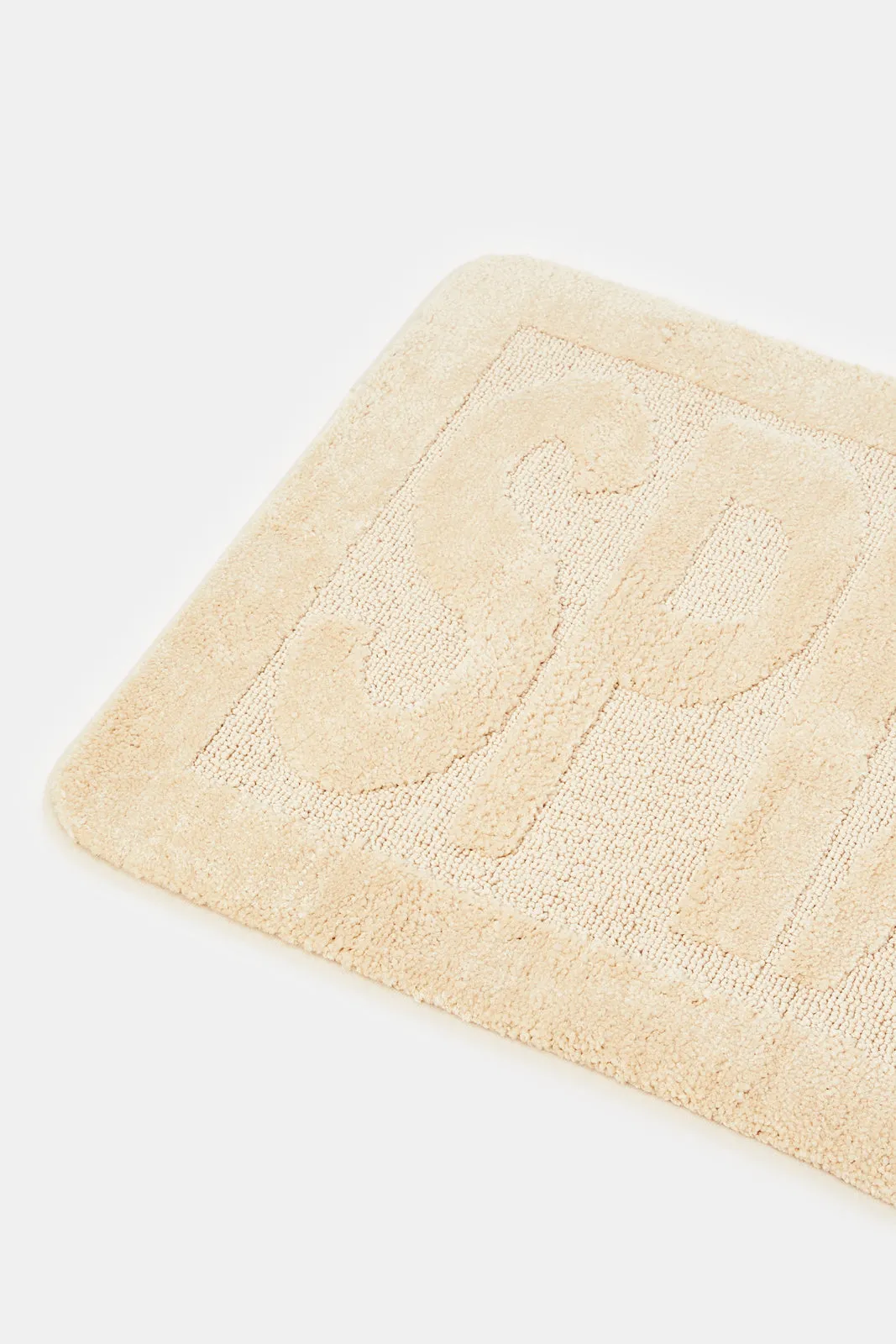 Beige Splash Memory Foam Bath Mat