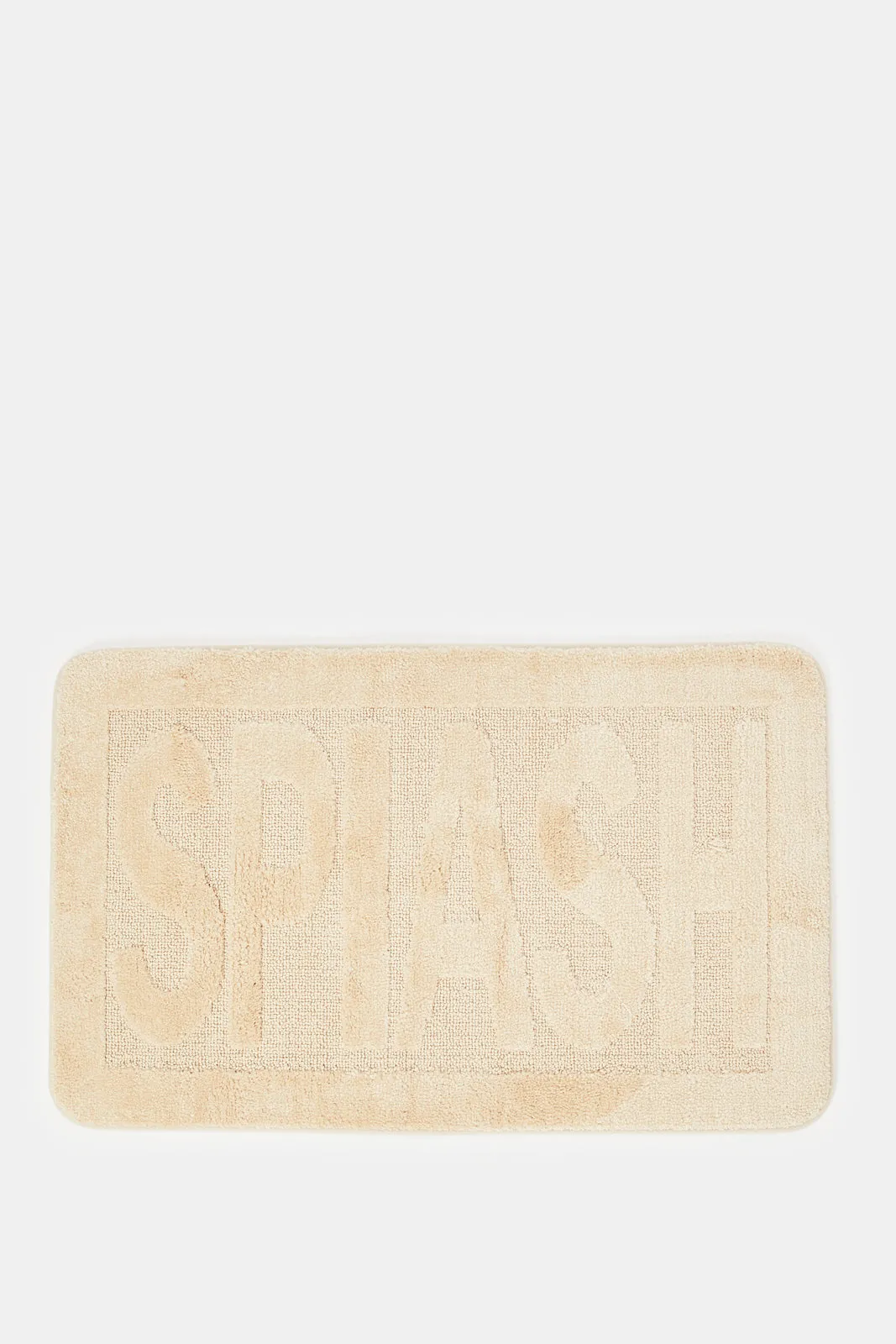 Beige Splash Memory Foam Bath Mat