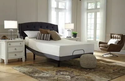 Chime 12 Inch Memory Foam California King Mattress in a Box with Head-Foot Model-Good California King Adjustable Base