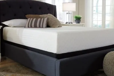 Chime 12 Inch Memory Foam California King Mattress in a Box with Head-Foot Model-Good California King Adjustable Base