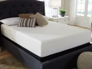 Chime 12 Inch Memory Foam California King Mattress in a Box with Head-Foot Model-Good California King Adjustable Base