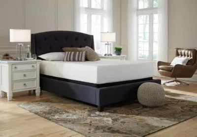 Chime 12 Inch Memory Foam California King Mattress in a Box with Head-Foot Model-Good California King Adjustable Base