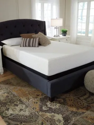 Chime 12 Inch Memory Foam California King Mattress in a Box with Head-Foot Model-Good California King Adjustable Base