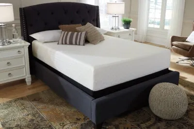 Chime 12 Inch Memory Foam California King Mattress in a Box with Head-Foot Model-Good California King Adjustable Base