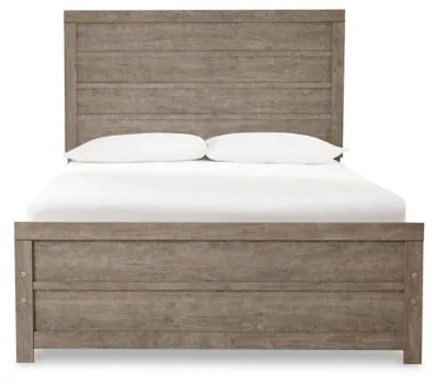 Chime 8 Inch Memory Foam Full Mattress in a Box with Culverbach Full Panel Bed