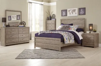 Chime 8 Inch Memory Foam Full Mattress in a Box with Culverbach Full Panel Bed
