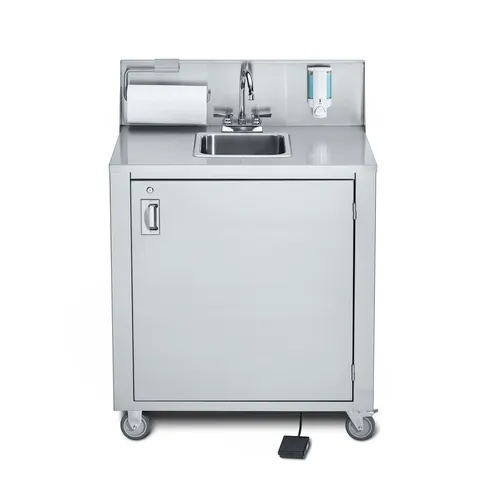 Crown Verity CV-PHS-1C Portable Touchless Sink with 6" Bowl and Soap Dispenser | Denson CFE