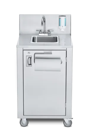 Crown Verity CV-PHS-4 38 1/3"H Portable Sink w/ 6"D Bowl, Hot Water | Denson CFE