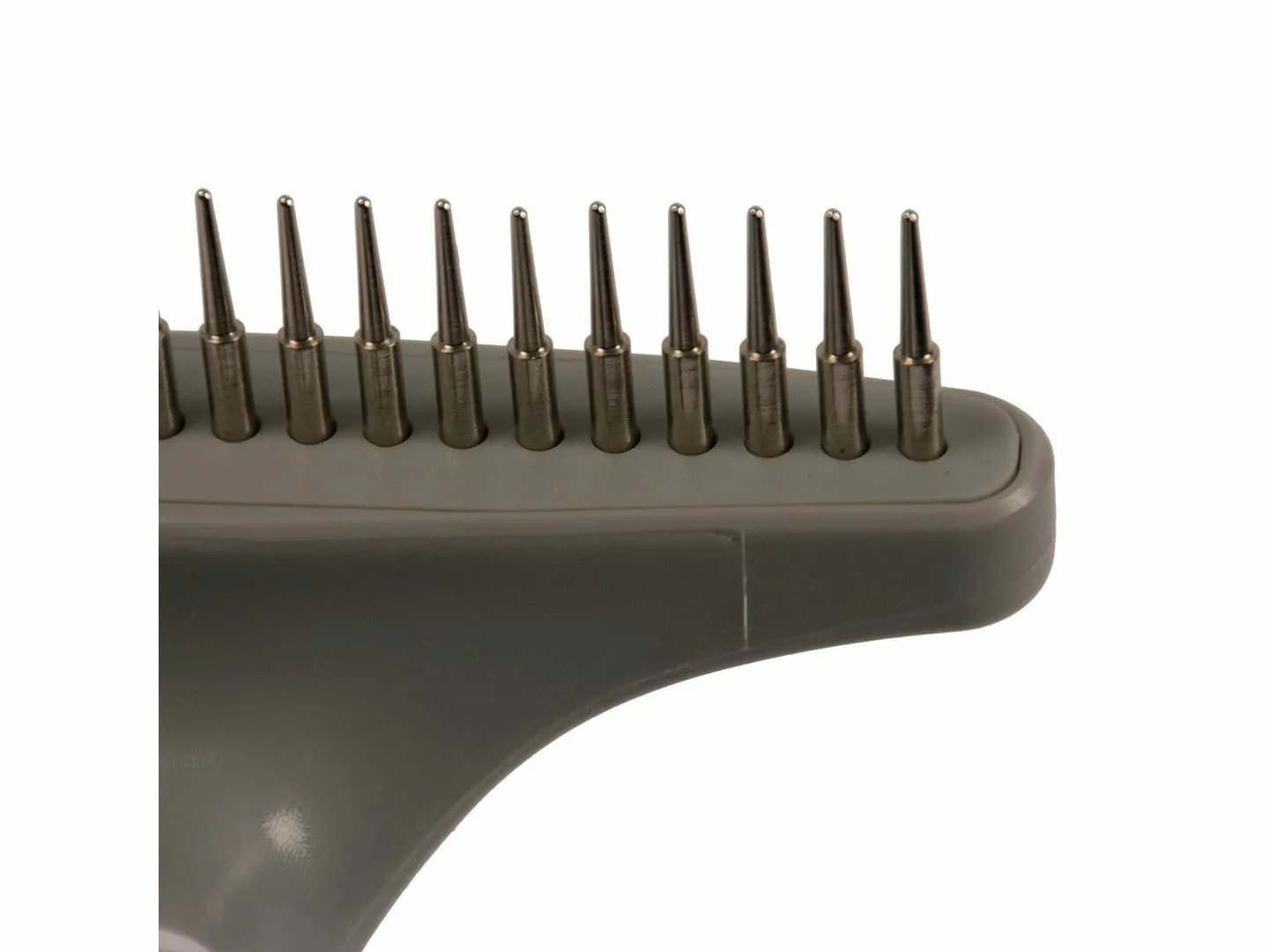 Double dematting rake 20 19 pins black/grey