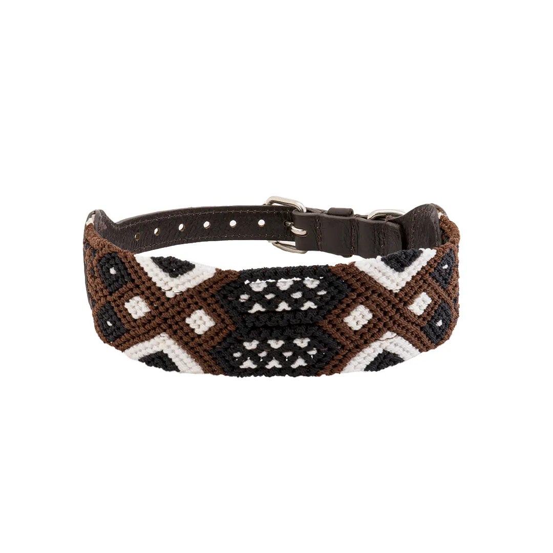 Embroidered Dog Collar - Genuine Leather | Muddy Paws