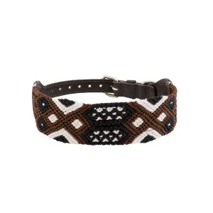Embroidered Dog Collar - Genuine Leather | Muddy Paws