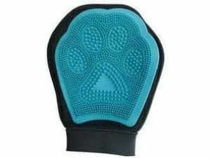 GROOMING MITT BLACK & BLUE