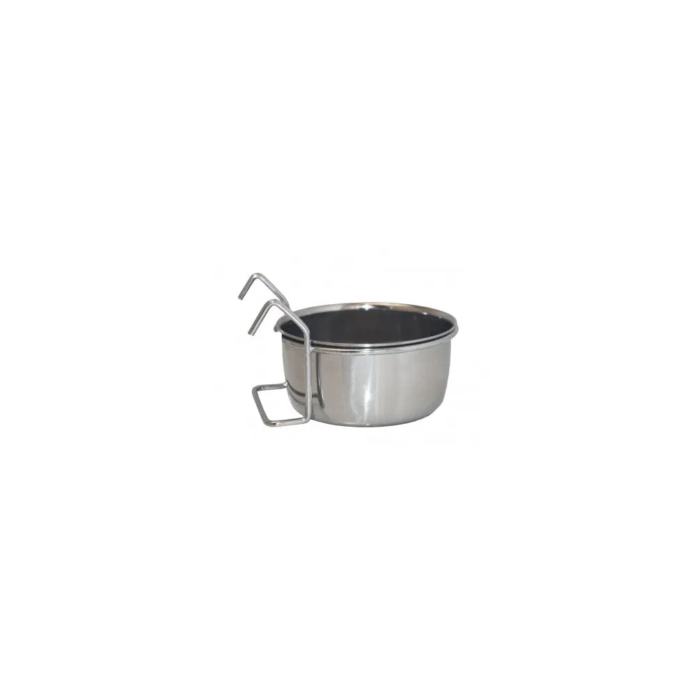 Happy Pet Coop Cup Food and Water Bowl with Hook Holder 150ml