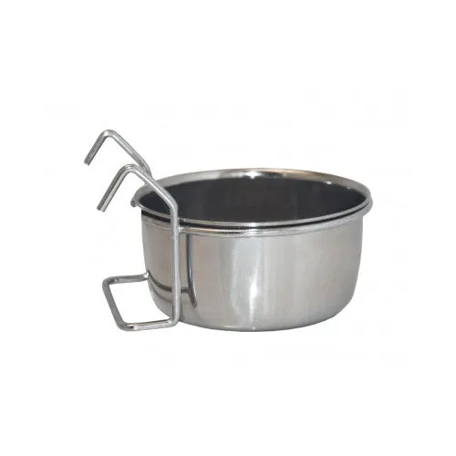 Happy Pet Coop Cup Food and Water Bowl with Hook Holder 300ml