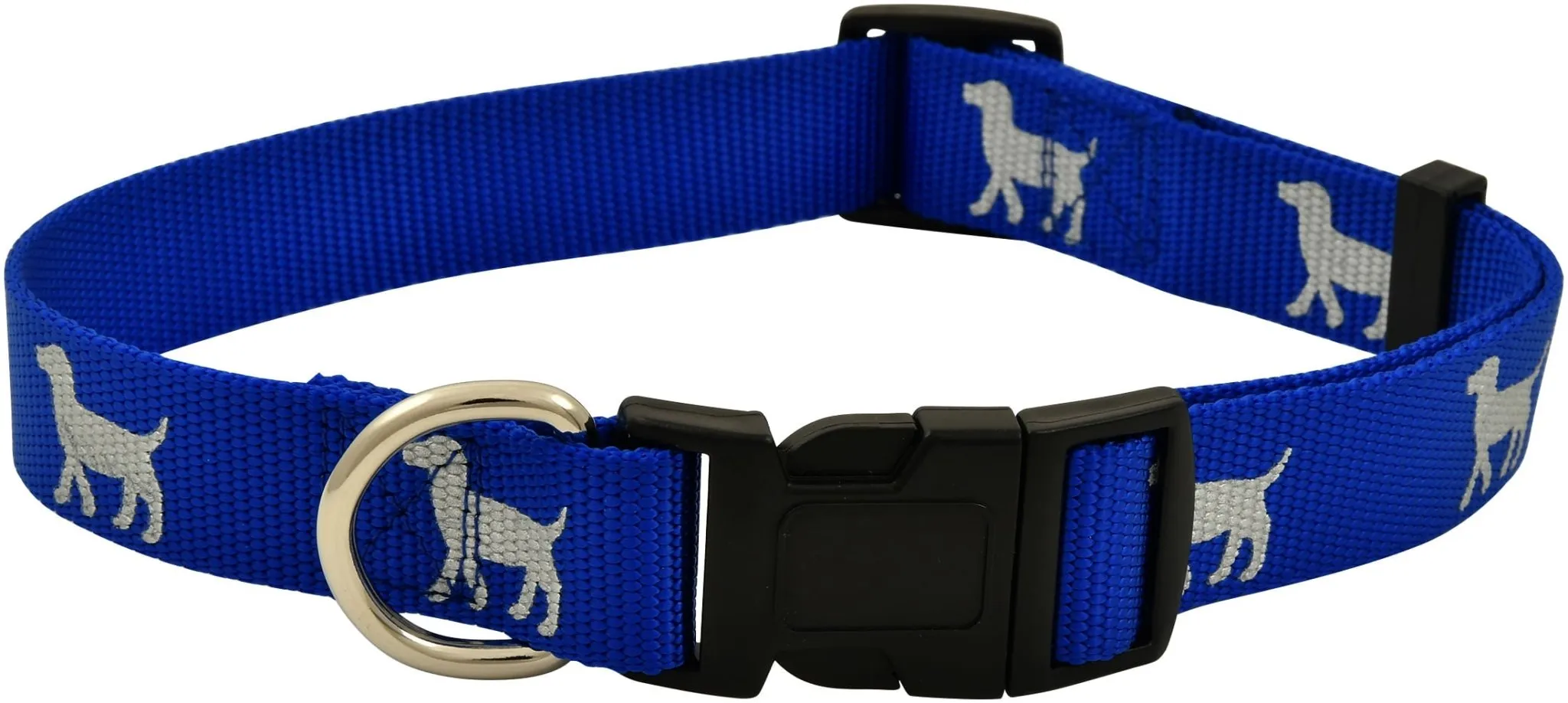 Jeffers Reflective Hound Series Nylon Dog Collars, 3/4" Adjustable 14"-22"