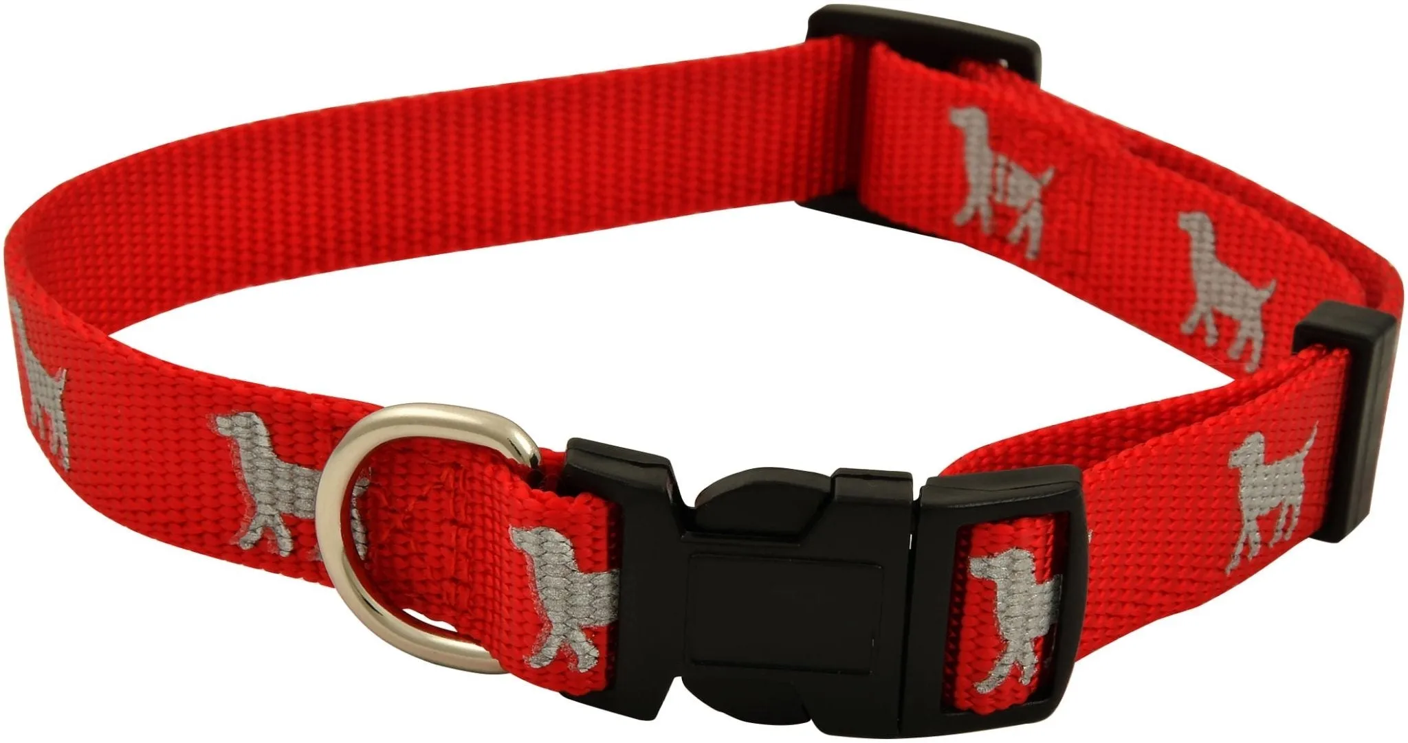 Jeffers Reflective Hound Series Nylon Dog Collars, 3/4" Adjustable 14"-22"