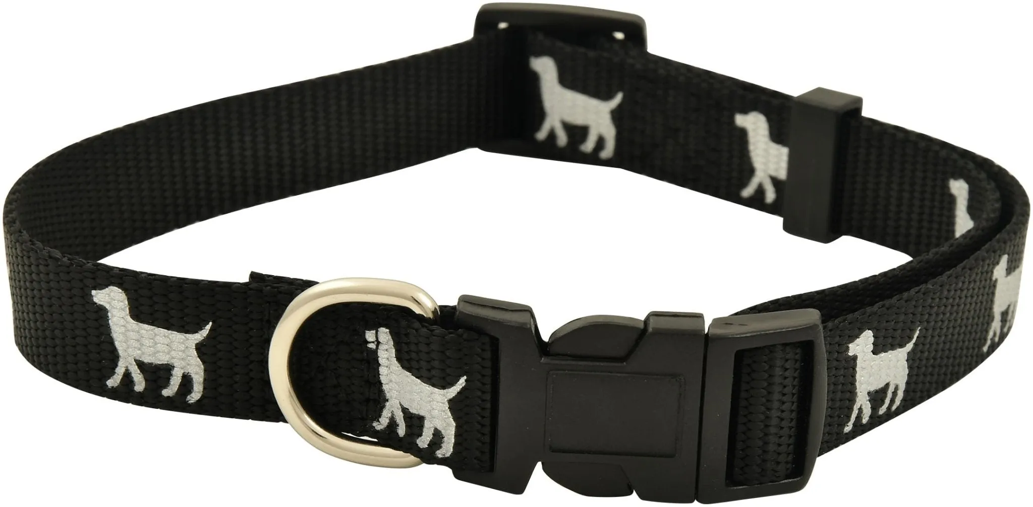 Jeffers Reflective Hound Series Nylon Dog Collars, 3/4" Adjustable 14"-22"