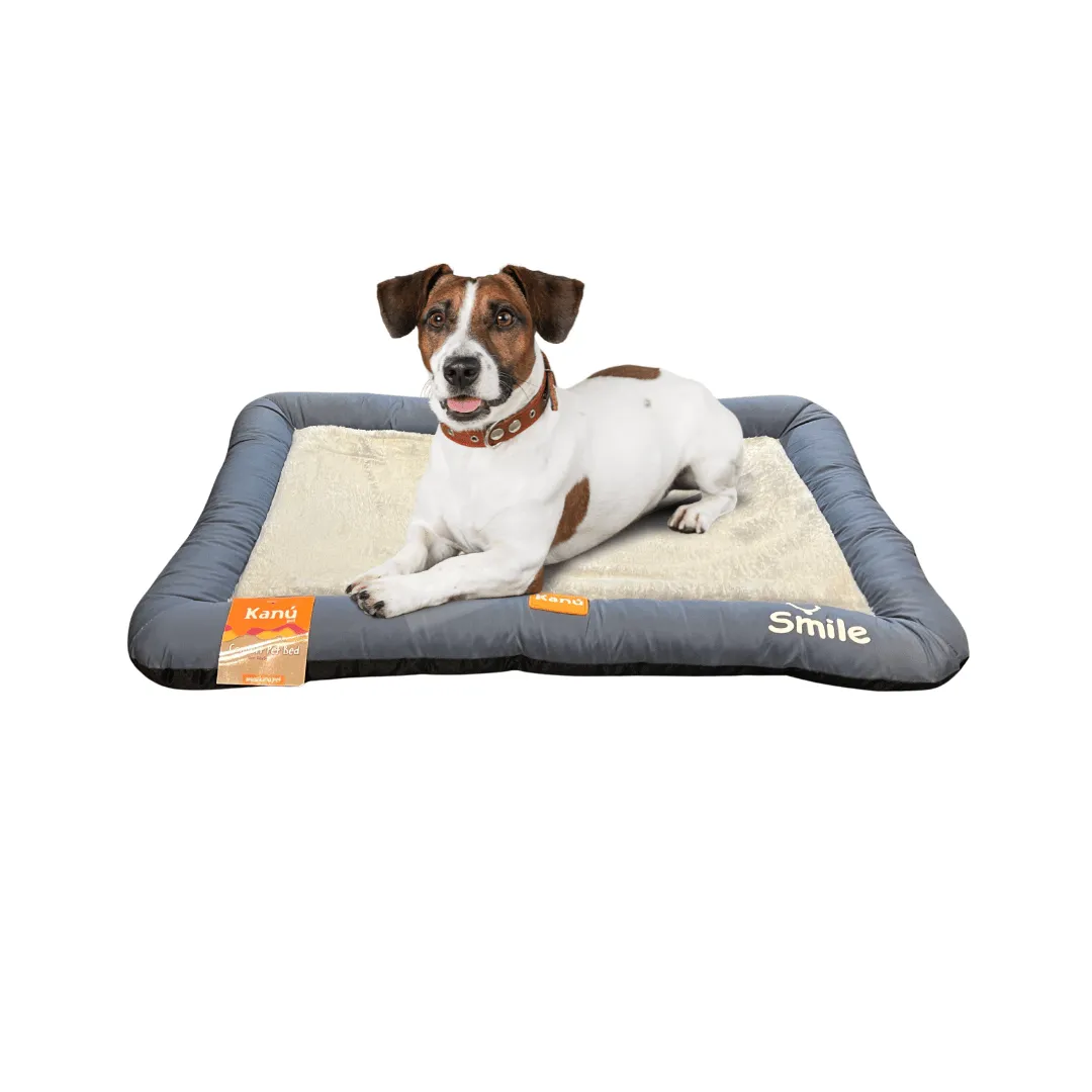Kanu Pet Gray Smile Dogs & Cats Bed