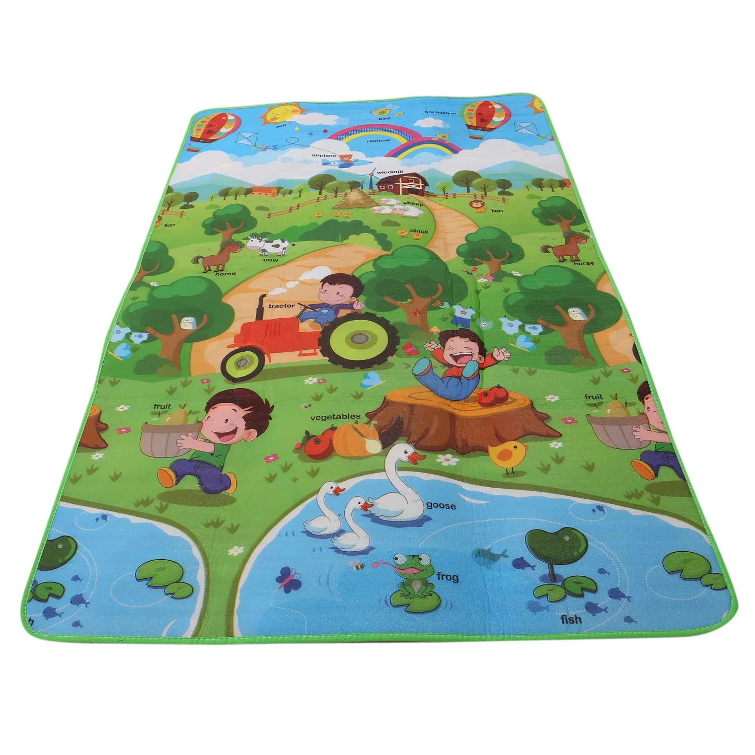 Kuber Industries Memory Foam Reversible Waterproof Kid’s Crawling Play Mat - Multicolour (CTKTC05217)