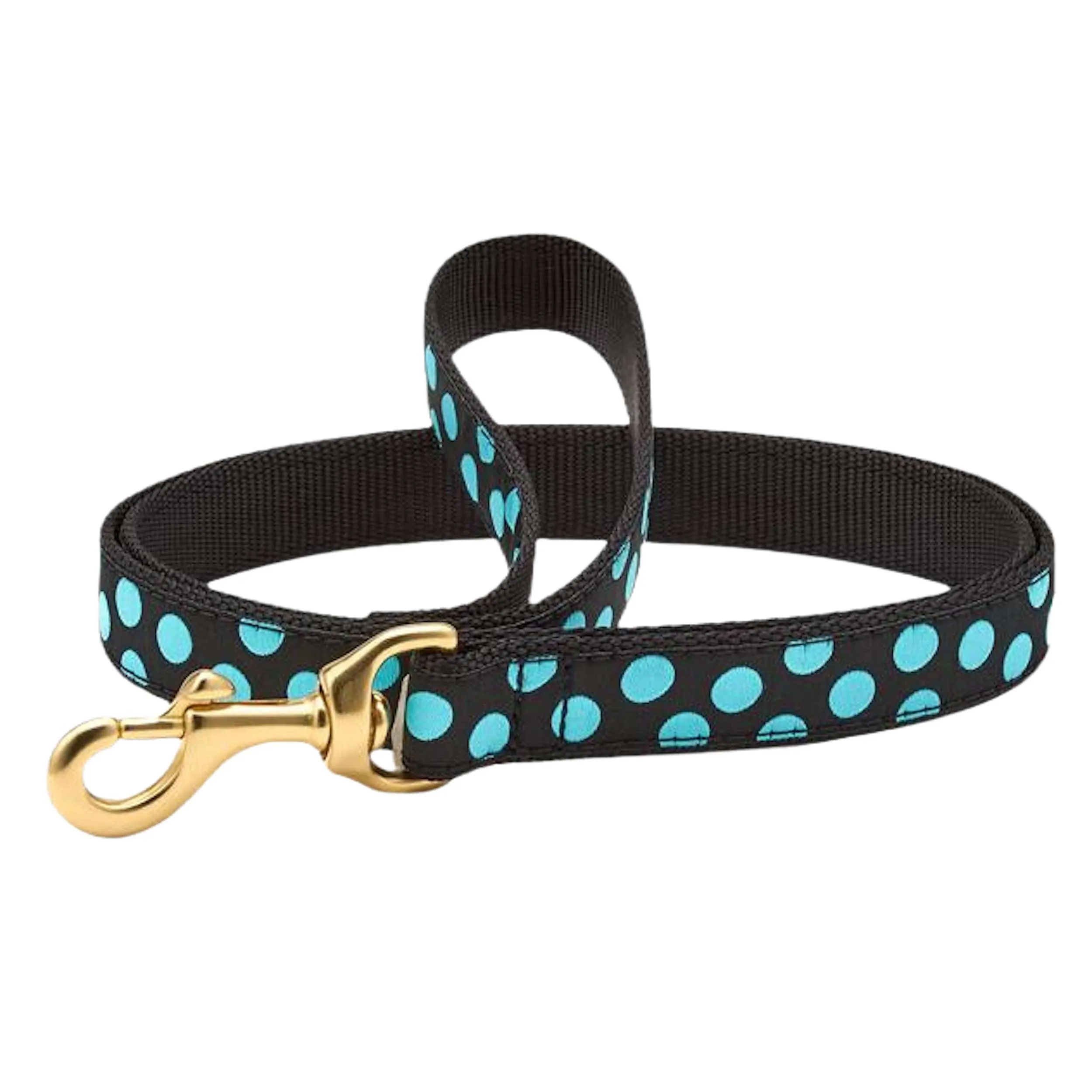Leash | Black & Aqua Dots
