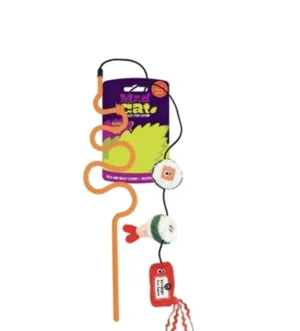 Mad Cat® Sushi Swatter Wand CAT TOY w/Catnip