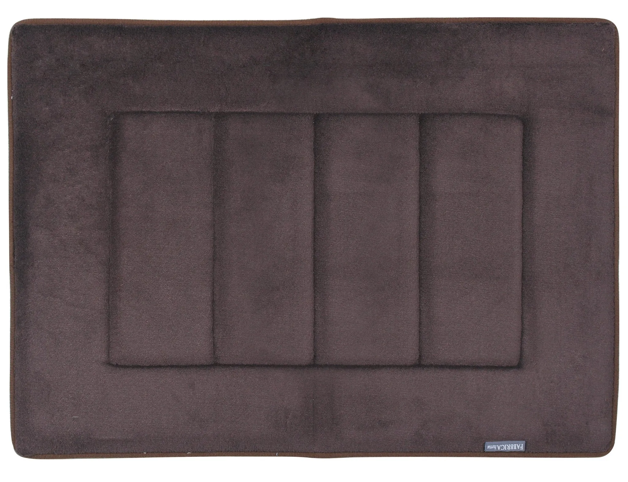 Memory Foam Bath Mat in Coffee Brown, 17 x 24 in