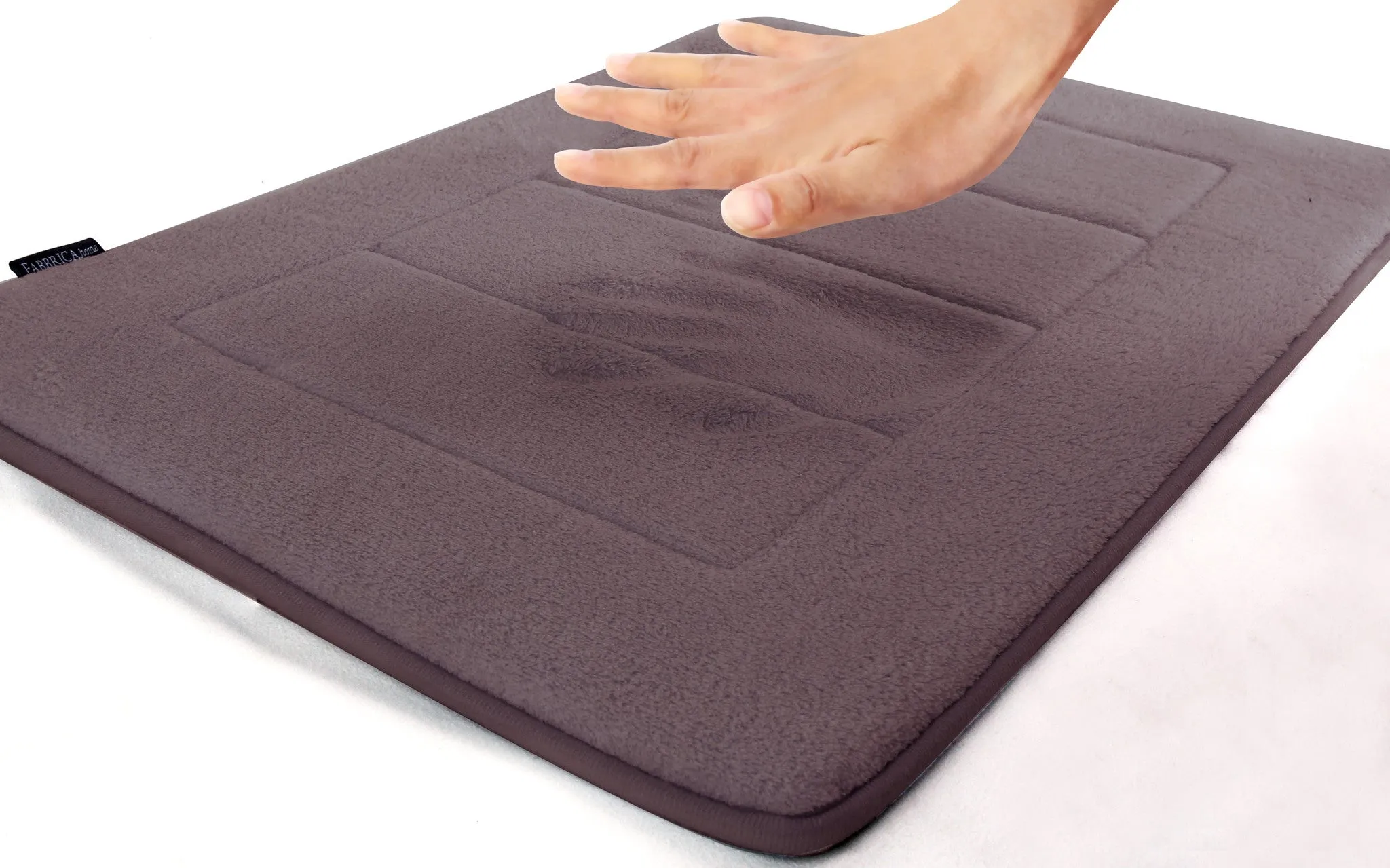 Memory Foam Bath Mat in Coffee Brown, 17 x 24 in