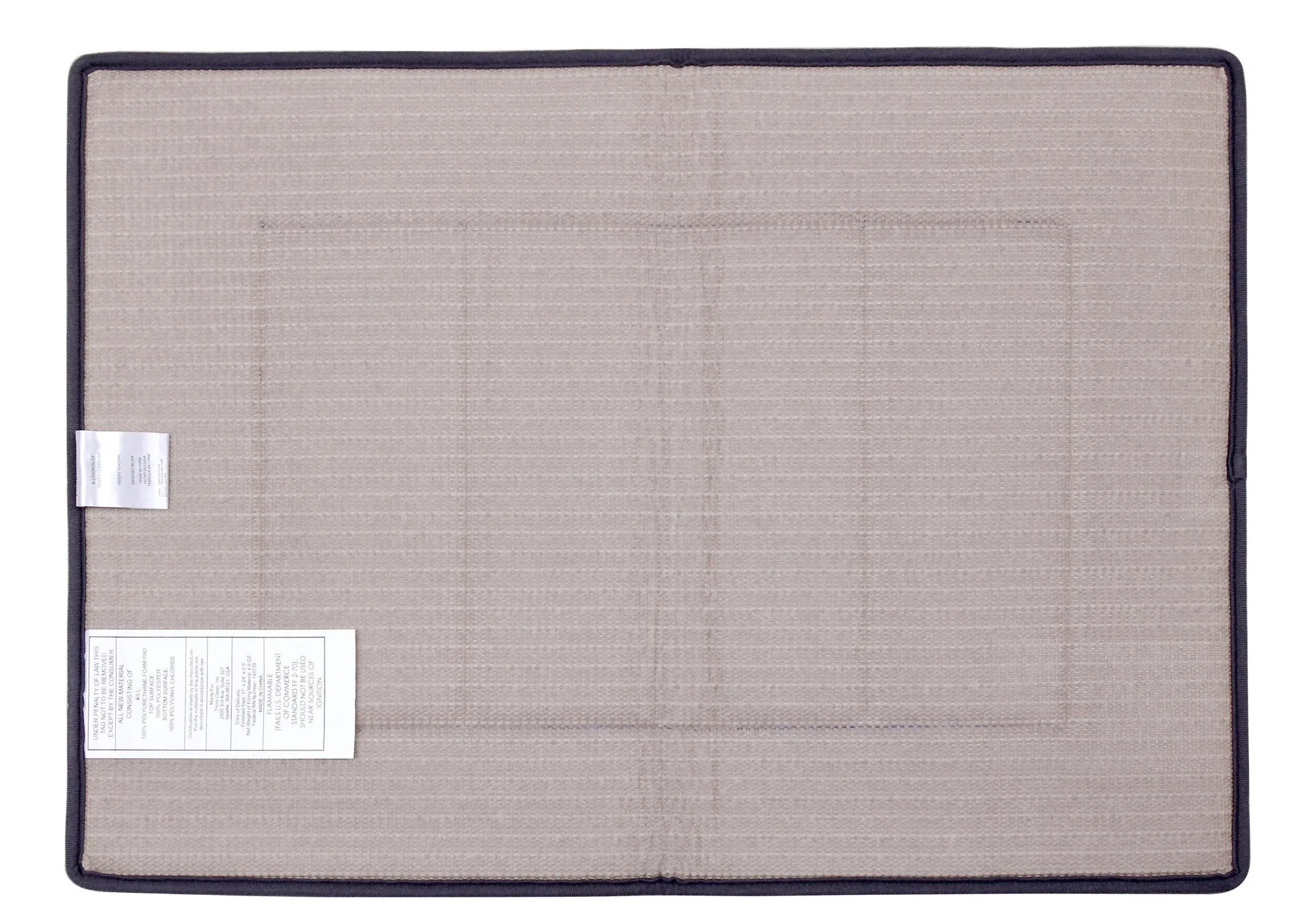 Memory Foam Bath Mat in Coffee Brown, 17 x 24 in