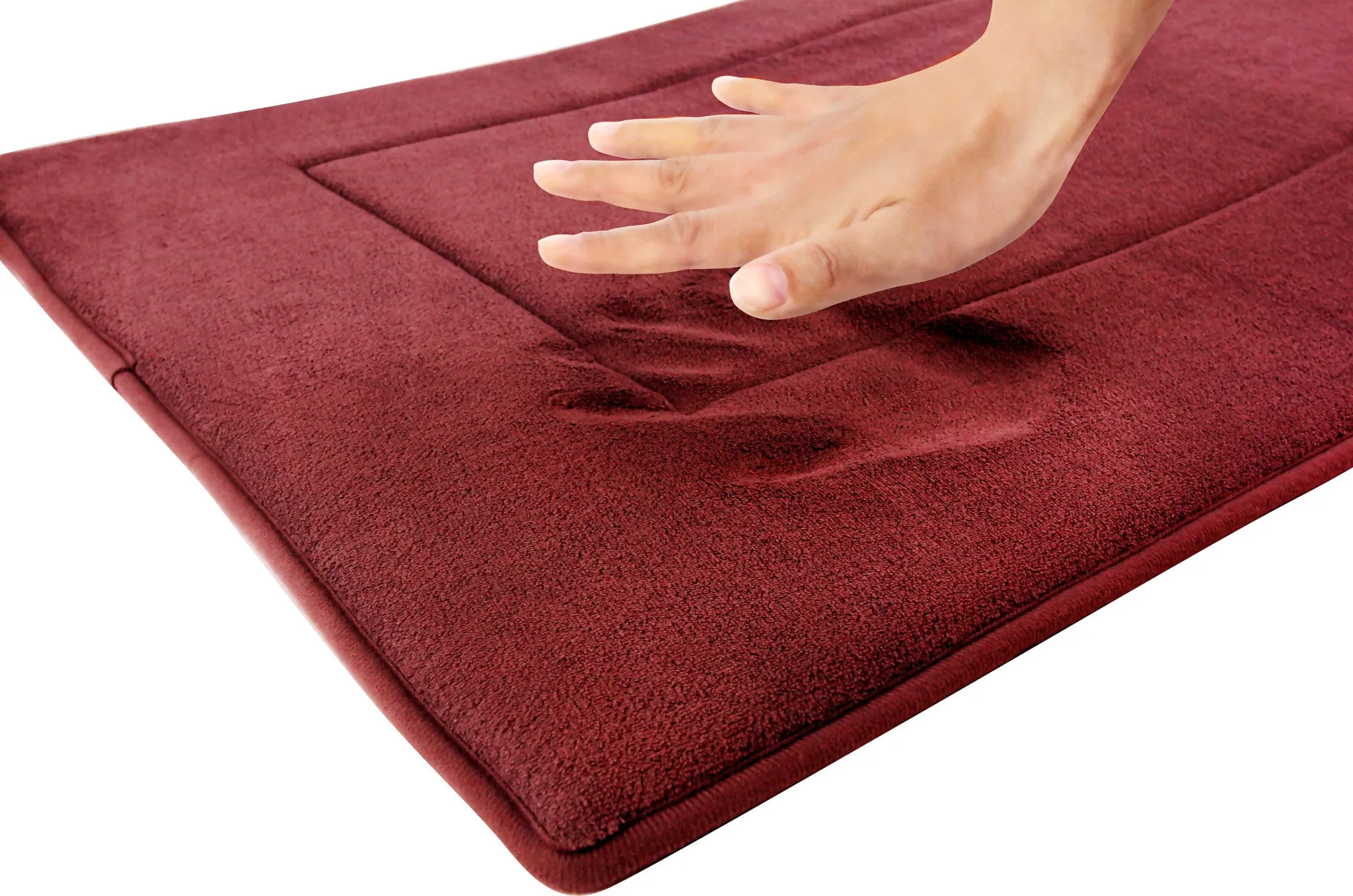 Memory Foam Runner in Marsala Red, 2 x 5 ft