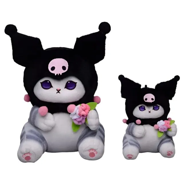 Mofusand Sanrio Kuromi Cat Plush 9"
