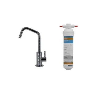 Mountain Plumbing MT1823FIL-NL Point-of-Use Drinking Faucet with Contemporary Round Body Handle Mountain Pure Water Filtration System