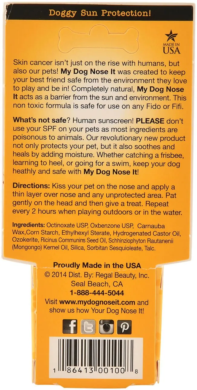 My Dog Nose It Doggy Sunscreen