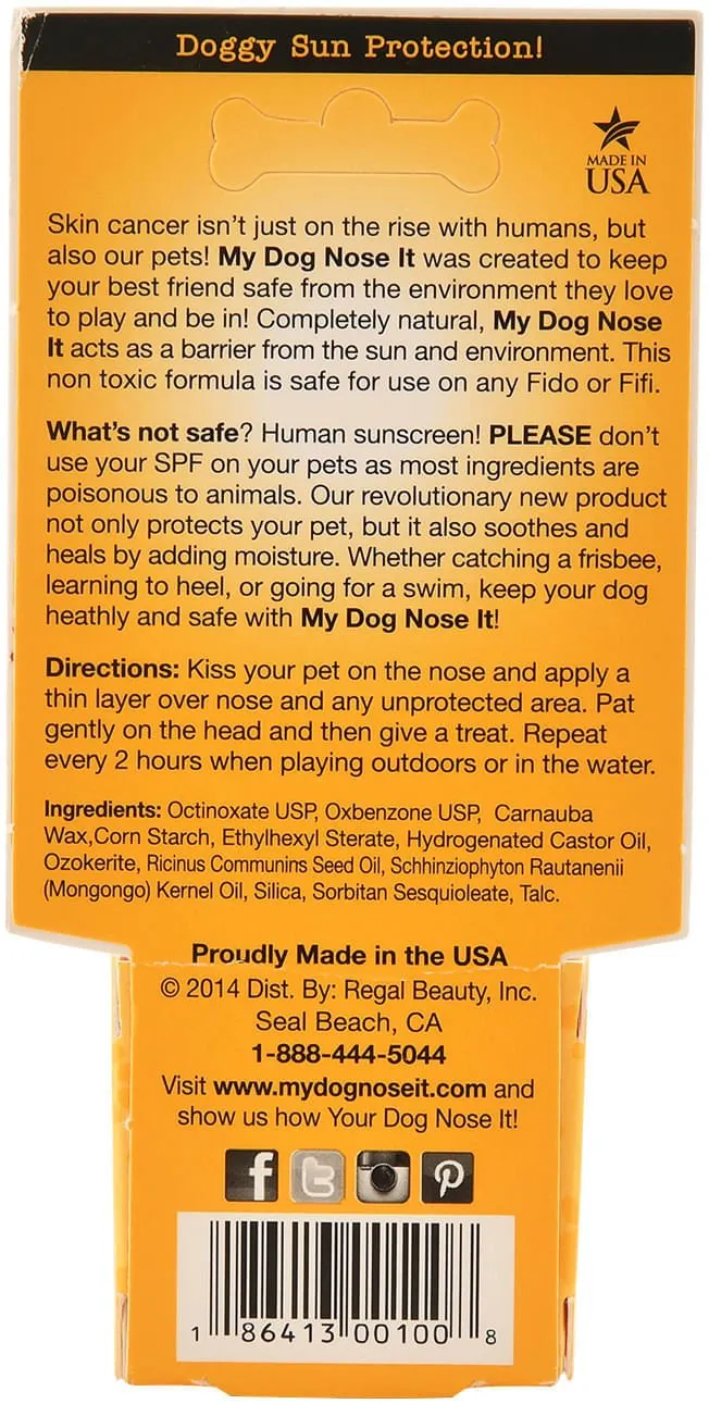 My Dog Nose It Doggy Sunscreen