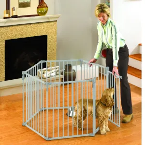 North States 3-in-1 Metal Superyard Pet Pen 6 Panels