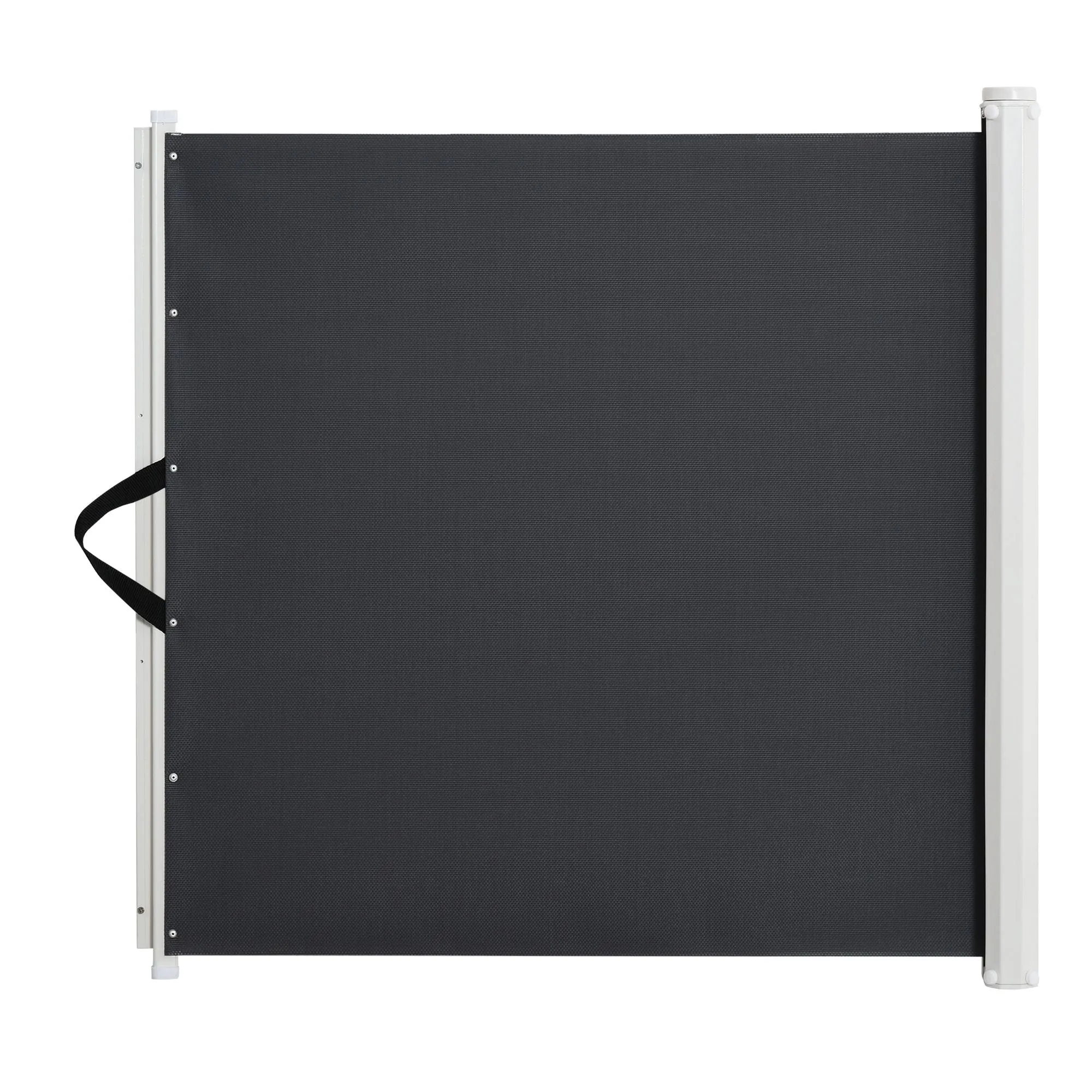 PawHut Retractable Safety Gate Dog Pet Barrier Folding Protector Home Doorway Room Divider Stair Guard Grey 115L x 82.5H cm
