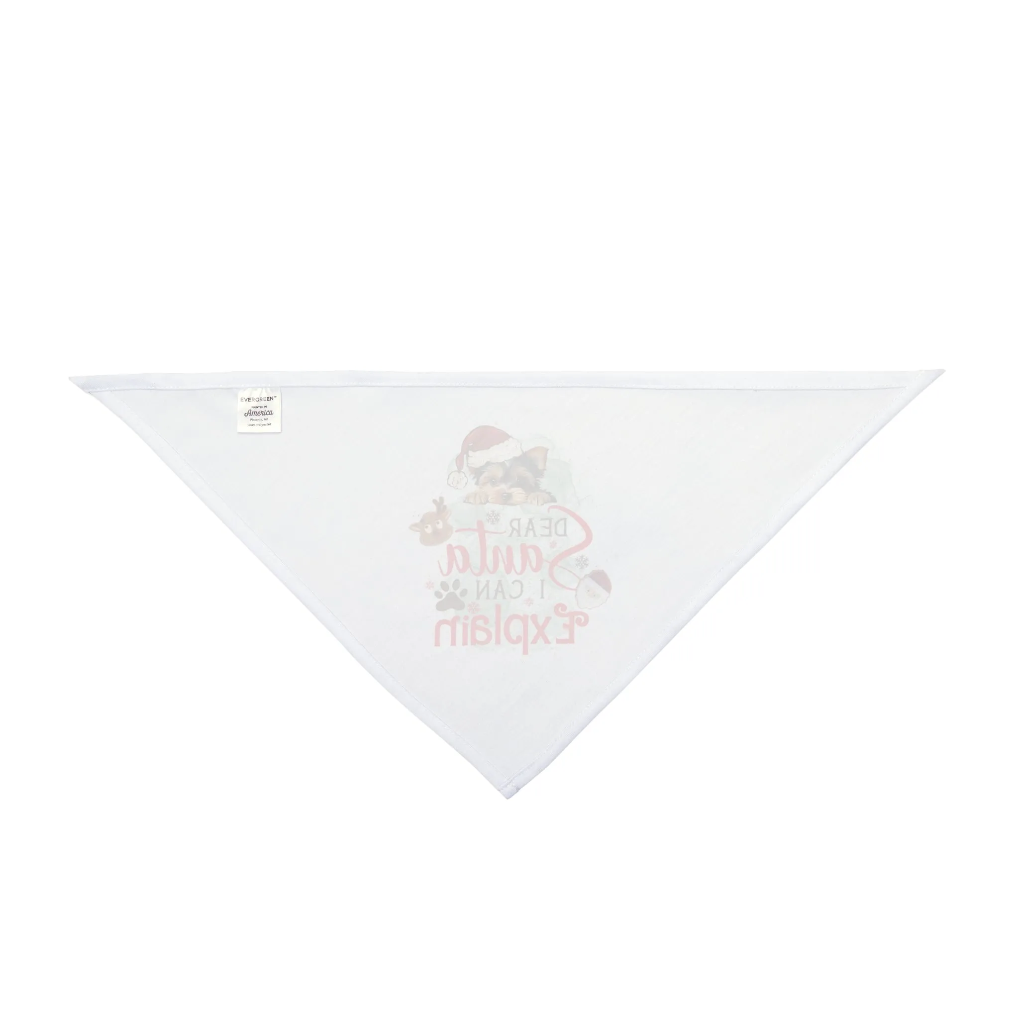 Pet Bandana, Dear Santa I can Explain, Christmas Pet Bandana
