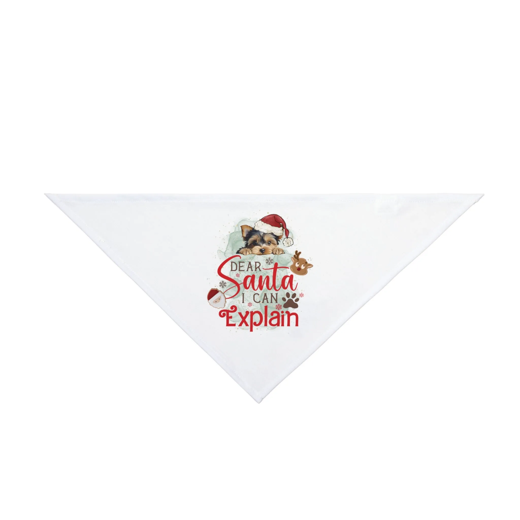 Pet Bandana, Dear Santa I can Explain, Christmas Pet Bandana