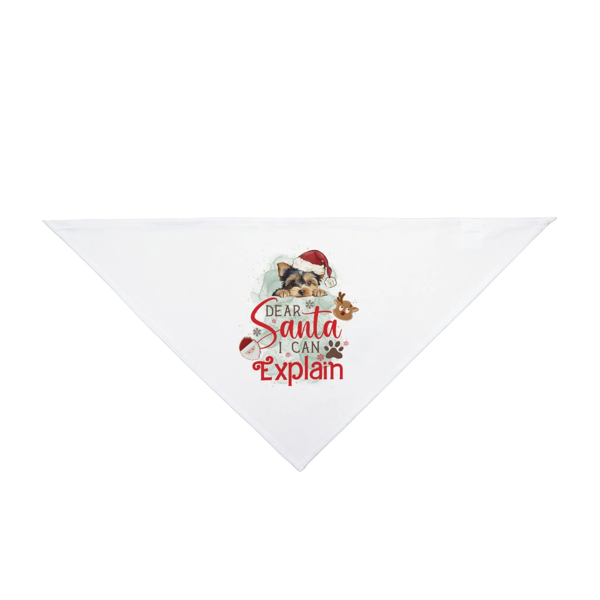 Pet Bandana, Dear Santa I can Explain, Christmas Pet Bandana