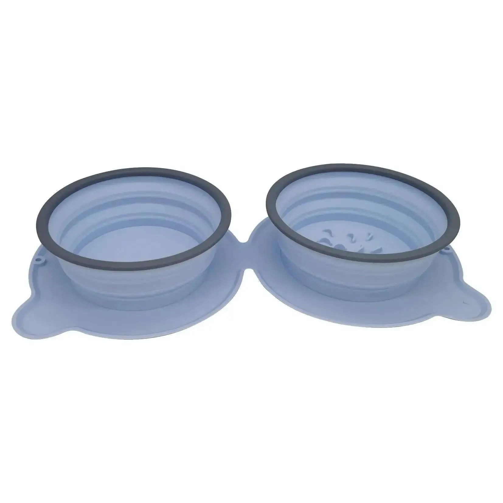 Portable Double Dog Bowls for Mess-Free Meals!