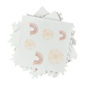 Puzzle Mat Tiles - Rainbow Sun Theme