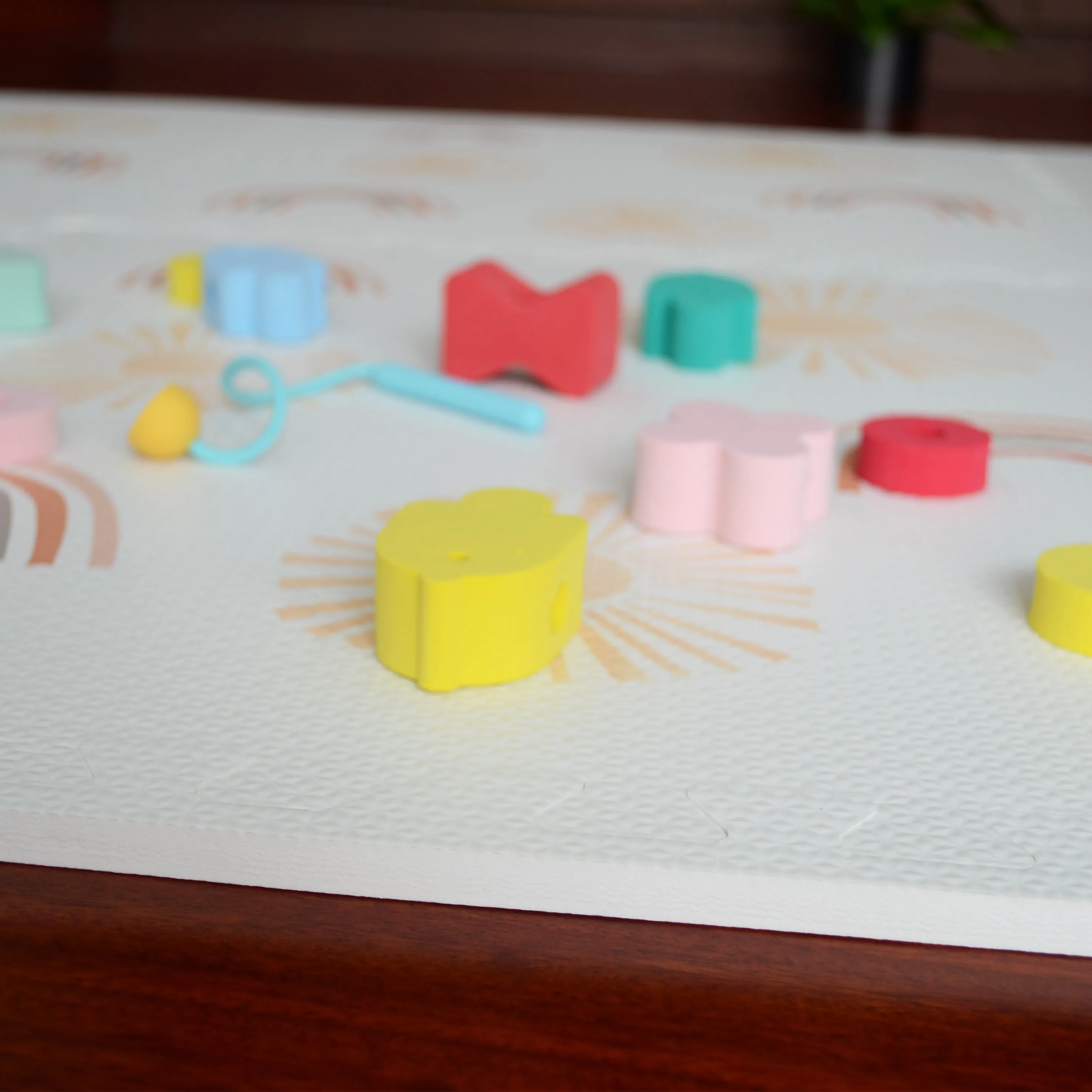 Puzzle Mat Tiles - Rainbow Sun Theme