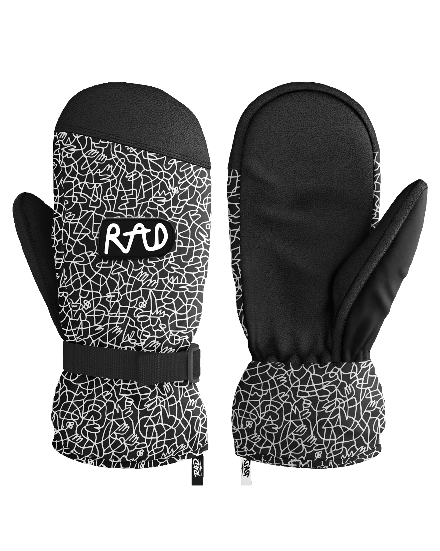 RAD Beaufort Sidehit  Mittens - Lucas Beaufort Black - 2023