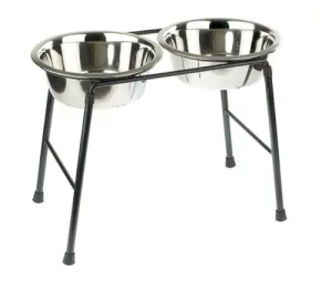 Raised Double Feeder Stand for Dogs