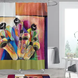 Sax Trio Shower Curtain